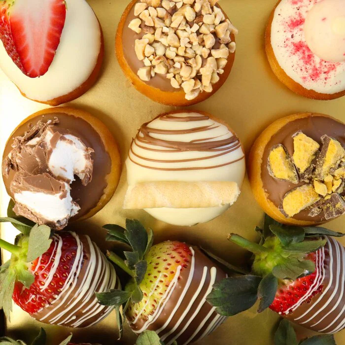 Gourmet Donut and Strawberry Gift Box - Image 3