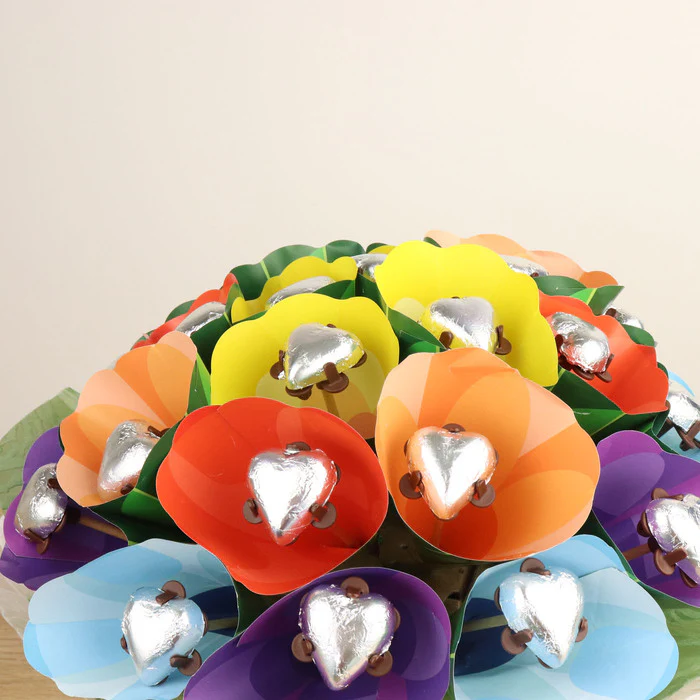 Rainbow Love Chocolate Posy - Image 3
